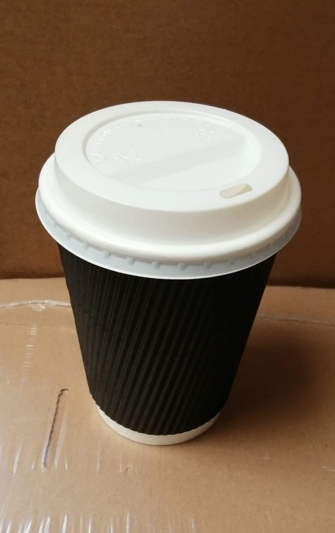 12oz Triple Wall Coffee Cup With Lids | TJR Wholesale